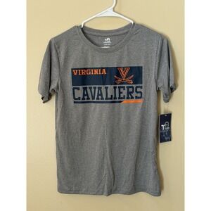 Team Athletics Licensed  Boys Virginia Cavaliers Gray T-Shirt Size L (12/14) NWT